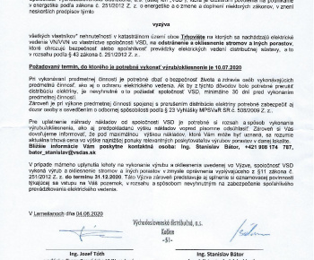 VSD vyrub drevin