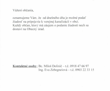 Oznam vodarne