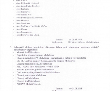 Príkaz č. 7 - na zabezpečenie opatrení na ochranu verejného zdra