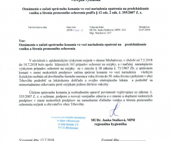 Verejná vyhláška