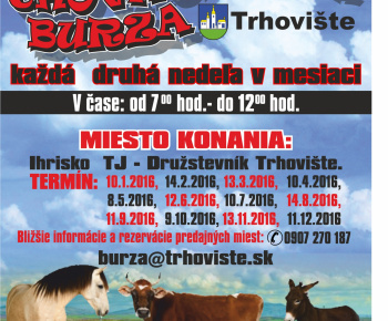 Chovateľská burza Trhovište 2016
