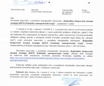 RIUS - Oznamenia