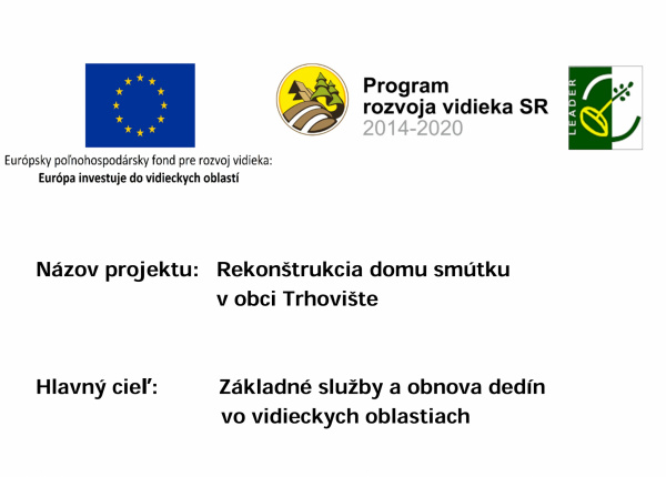 Informačná tabuľa - Rekonštrukcia Domu smútku
